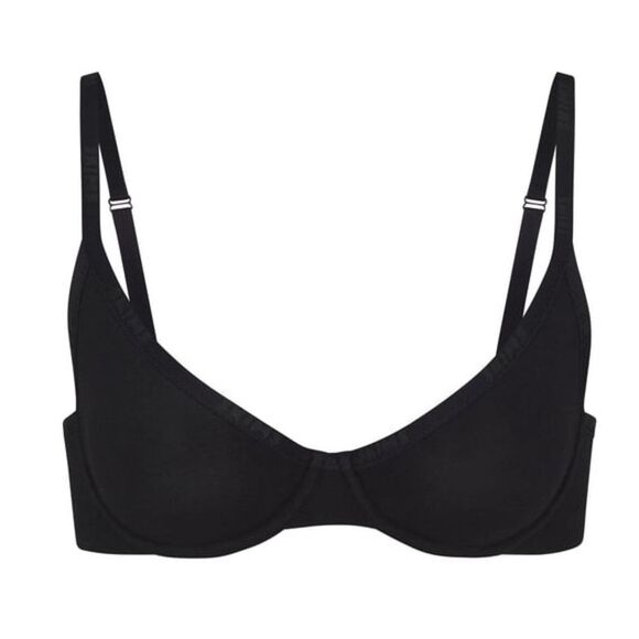 SKIMS Logo Underwire Demi Bra in Stretch-cotton - Picture 1 of 4